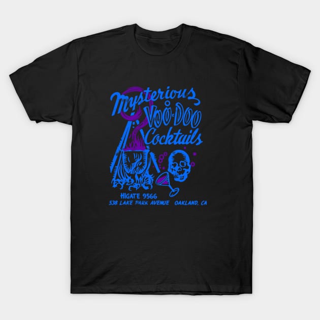 Vintage Mysterious Voodoo cocktails Tiki Bar T-Shirt by StudioPM71